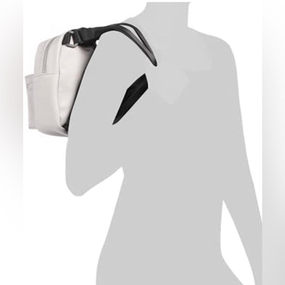 White Rae Dunn LOVE Convertible Mini Backpack - Picture 3 of 9